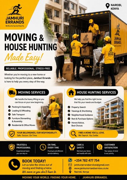 Moving and House Hunting brochure