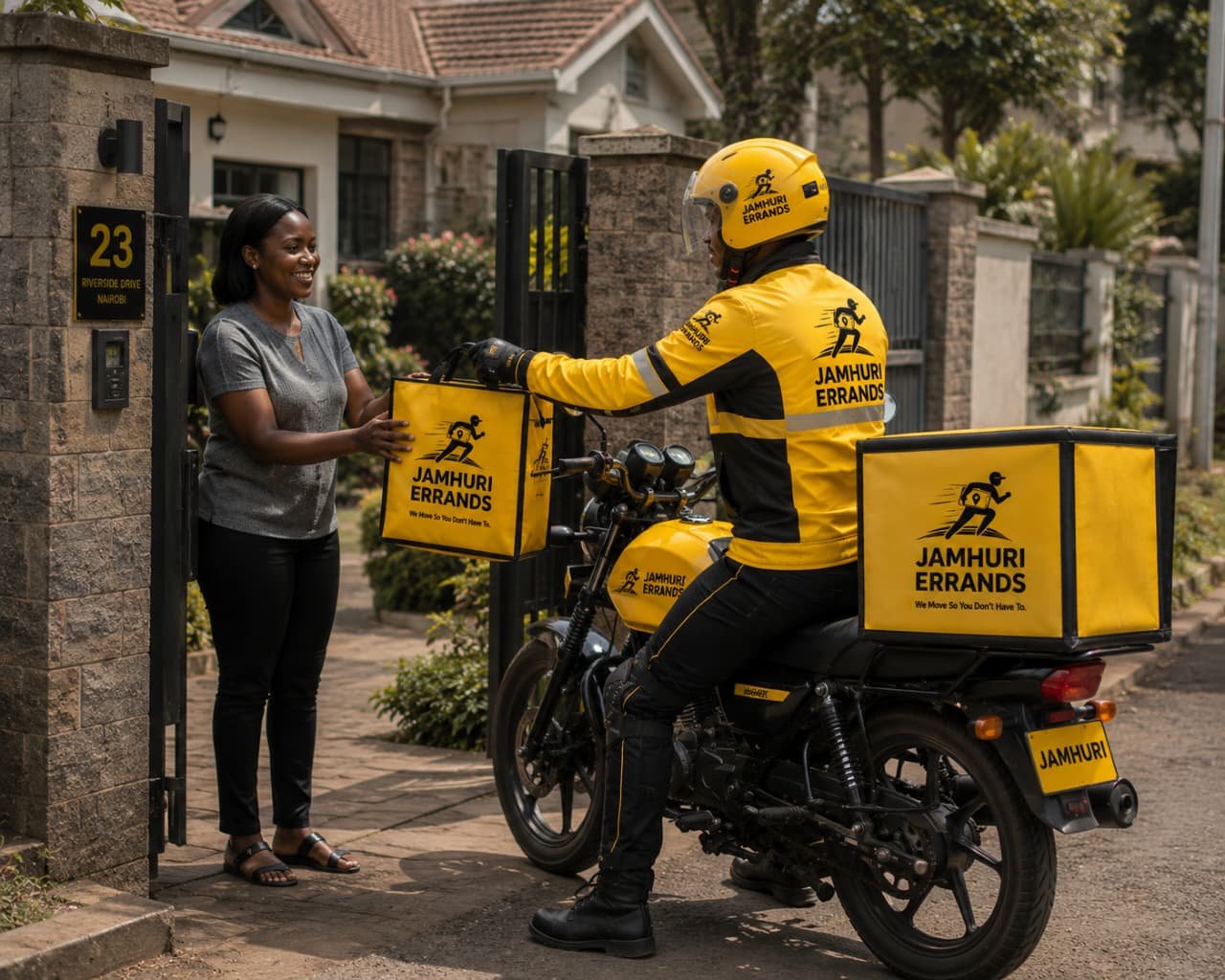 Deliveries and pickups in action
